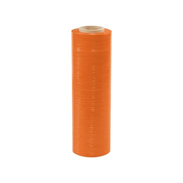 Bsc Preferred 18'' x 80 Gauge x 1500' Orange Cast Hand Stretch Film, 4PK BUY00014011 - main